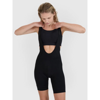 Women's cycling shorts with gel pad and suspenders 4F 4FWSS25TFSTF039-20S