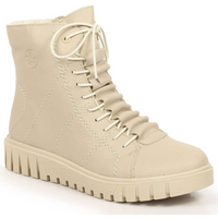 Rieker W RKR279C insulated platform ankle boots, beige