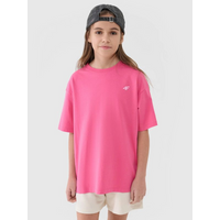 Girls' oversize plain T-shirt 4F 4FJWSS25TTSHF1851-54S