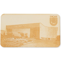 GKS Tychy wooden magnet