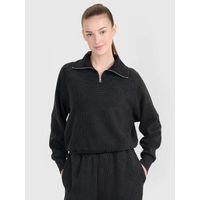 Oversized sweatshirt without a hood, unzipped, women's 4F 4FRSS25TSWSF2150-20S