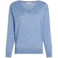 TOMMY HILFIGER WOMEN'S MERINO V-NK SWEATER
