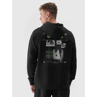 Men's sweatshirt with hood, open, 4F 4FRAW24TSWSM1821-20S