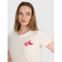 Women's regular printed T-shirt 4F 4FRSS25TTSHF2693-11S