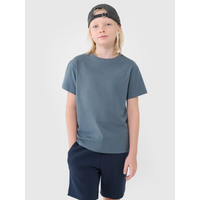 Boy's oversize plain T-shirt 4F 4FJWSS25TTSHM2324-46S