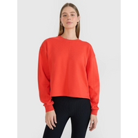 Oversized sweatshirt without a hood, unzipped, women's 4F 4FWSS25TSWSF1543-62S