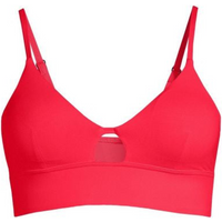 CASALL Triangle Cut-Out Bikini Top Red