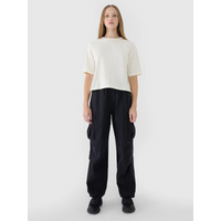 Women's oversize printed T-shirt 4F 4FWSS25TTSHF1971-11S