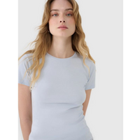 Women's slim T-shirt with modal 4F 4FWSS25TTSHF1995-34S