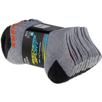 Skechers 6pk No Show Socks S108264-GRY