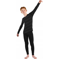 Odlo Set long ACTIVE WARM ECO SET children's underwear set size 92cm Black-Gray