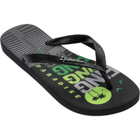 Ipanema Graphics Men's Flip-Flops Black and Green 83532-AP253
