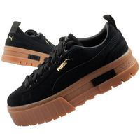 Puma Mayze women's sports shoes Sneakers platform black fashionable leather