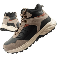 Lee Cooper men's winter hiking boots, insulated, high-ankle, beige, black