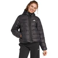 Women's adidas Essentials Climawarm Light Down Hoodie Jacket Black KC1580