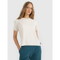 Women's ribbed knit t-shirt with modal 4F 4FRAW25TTSHF3282-12S