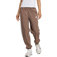 adidas Train Essentials 3-Stripes Woven Women's Pants Brown JY2168