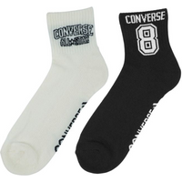 Converse 2-pack socks white, black E1345A