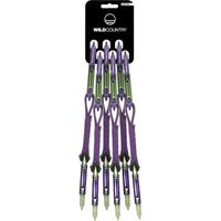 Wild Country 40-0000002003-5823-1 Climbing Carabiner Locking Clasp Green, Purple 6 pcs.