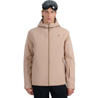 Men's ski jacket 4F M0787 beige 4FWAW25TTJAM0787 83S