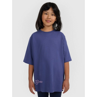Oversized T-shirt with print for girls 4F 4FJRAW25TTSHF3187-33S