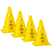 Set of 4 training cones - 30 cm yellow / PT4-13H-Y