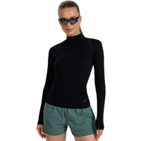 Women's longsleeve t-shirt 4F F419 deep black 4FWAW25TFLOF419 20S