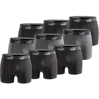 Puma Men's Boxer Briefs 9-Pack Black Gray Comfortable Cotton