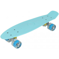 Plastic skateboard 22" Led Enero blue 1007366