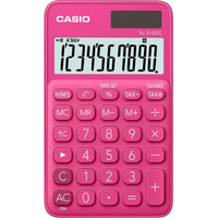 CASIO POCKET CALCULATOR SL-310UC-RD RED, 10-DIGITAL DISPLAY