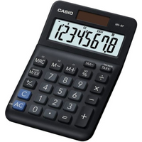 Casio MS-8F Office Calculator, 8-digit, 103x147x28.8mm, black
