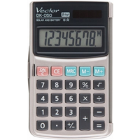 Vector Pocket Calculator DK-050, Gray