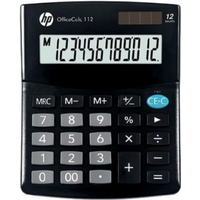 HP HP OC 112/INT BX Desktop Calculator, 12-digit display, 125x101x33mm, black