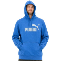 Puma men's blue cotton kangaroo hoodie