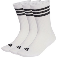 Adidas 3-Stripes Cushioned Sportswear Crew 3 pair socks white and black JZ0532