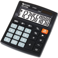 ELEVEN SDC-810NR black desktop calculator replaces Citizen