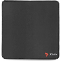 SAVIO GAMING MOUSE PAD 250X250X2MM, STITCHED EDGES BLACK EDITION TURBO DYNAMIC S