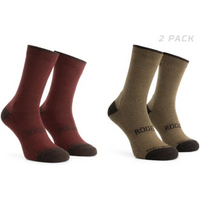 Rogelli WOOL socks 2-pack burgundy/brown 36-39