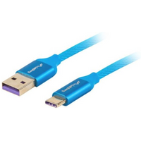 Lanberg CA-USBO-21CU-0010-BL cable (USB 2.0 type A - USB type C; 1m; blue)