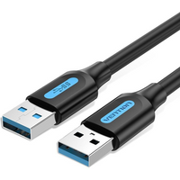 USB-A to USB-A Vention Cable 0.5m Black