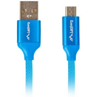 Lanberg Premium Cable CA-USBM-20CU-0010-BL (USB 2.0 - Micro USB type B; 1m; blue)