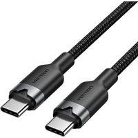 USB-C to USB-C Vention Braided Cable 3A 480Mbps 60W PD 2m Black