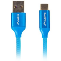 Lanberg Premium QC 3.0 Cable CA-USBO-22CU-0018-BL (USB 2.0 Type AM - USB Type CM; 1.8m; Blue)