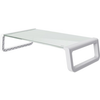 TRUST MONTAGE GLASS MONITOR STAND WHT (25351)