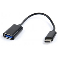 GEMBIRD A-OTG-CMAF2-01 cable (USB type CM - USB 2.0 F; 0.20m; black)