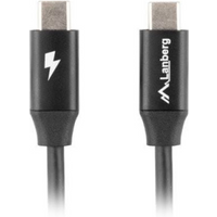 LANBERG USB-C CABLE 2.0 M/M 1M PREMIUM QC 4.0 POWER DELIVERY 60W BLACK CA-CMCM-40CU-0010-BK