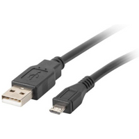 Lanberg CA-USBM-10CC-0010-BK Cable (USB 2.0 M - Micro USB M; 1m; black)
