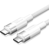 USB-C to USB-C Vention USB 3.2 Cable 5A 10Gbps 1m White