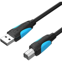 Vention USB-A to USB-B Printer Cable 480Mbps 5m Black