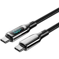 USB-C to USB-C Vention USB 2.0 5A Cable 1.2m with Display Black